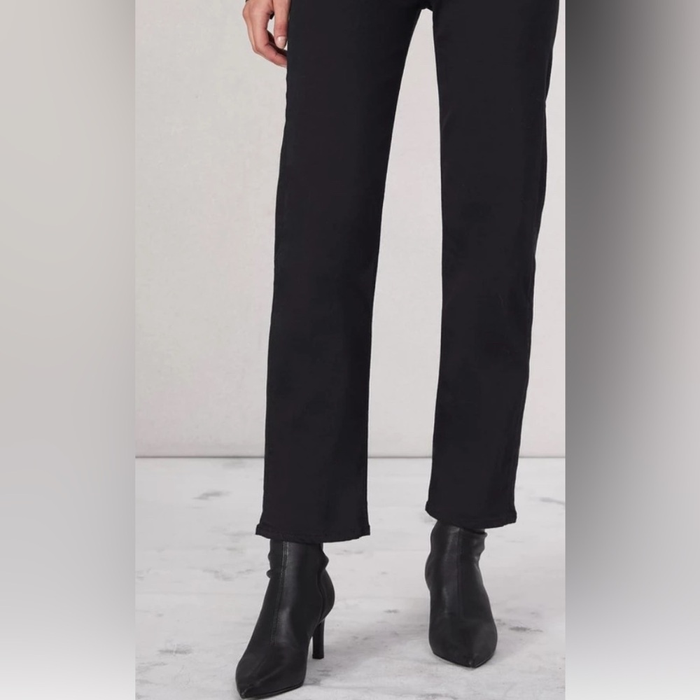 rag & bone Black Straight Leg Jeans